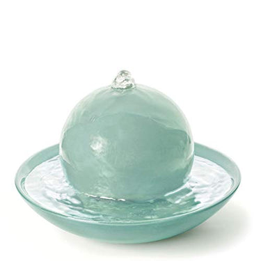 PRIMAVERA Duftbrunnen Rondo Eisgrün glänzend - Luftbefeuchter, Diffuser, Raumduft - Reinigung und Erfrischung der Raumluft - Aromatherapie im Sale
